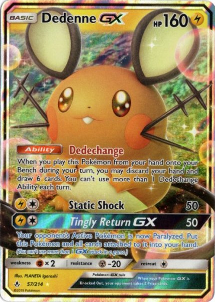 画像1: デデンネGX　海外版 英語版　Dedenne GX - 57/214 - (1)