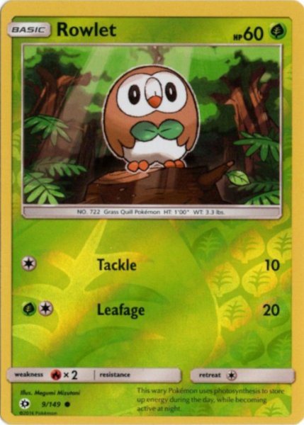 画像1: モクロー　海外版 英語版　リバホロ　Rowlet - 9/149 - (1)