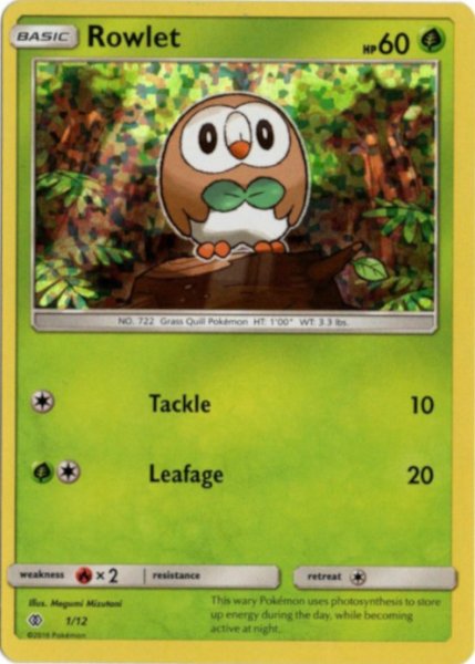 画像1: モクロー　海外版 英語版　マクドナルド プロモ　Rowlet - 1/12 - (1)