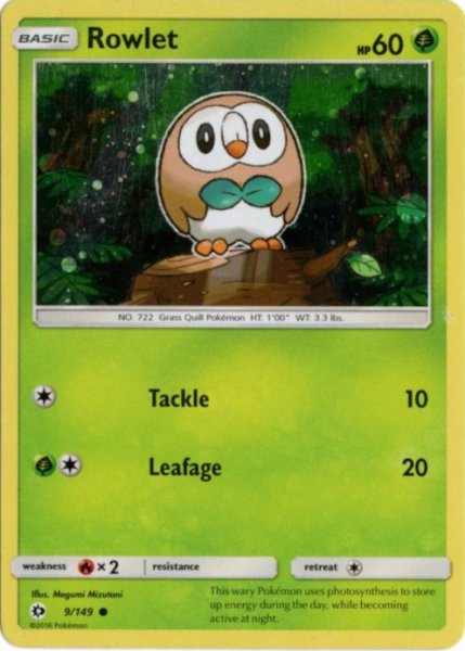 画像1: モクロー　海外版 英語版　プロモ　Rowlet - 9/149 - (1)