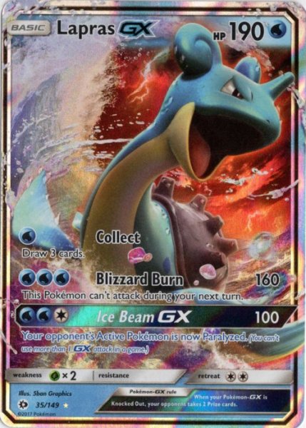 画像1: ラプラスGX　海外版 英語版　Lapras GX - 35/149 - (1)