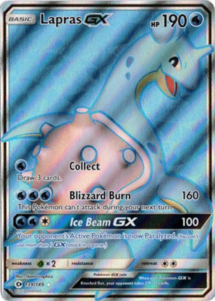 画像1: ラプラスGX　SR　海外版 英語版　Lapras GX - 139/149 - (1)