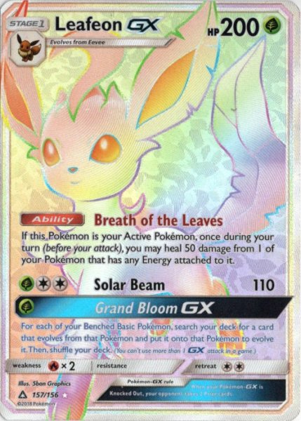 画像1: リーフィアGX　HR　海外版 英語版　Leafeon GX - 157/156 - (1)