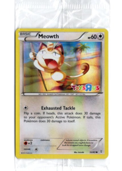 画像1: ニャース　海外版 英語版　トイザらス プロモ　Meowth - 53/83 -　未開封 (1)