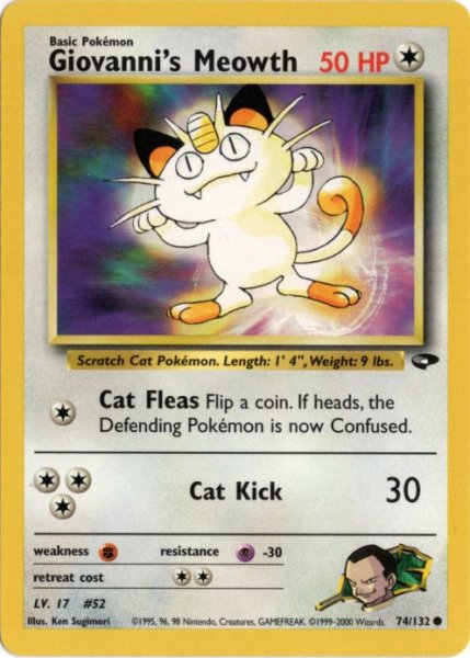 画像1: サカキのニャース　海外版 英語版　アンリミ　Giovanni's Meowth - 74/132 - (1)