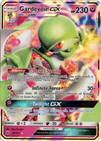 画像1: サーナイトGX　海外版 英語版　Gardevoir GX - 93/147 - (1)