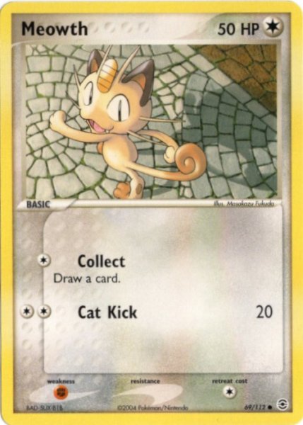 画像1: ニャース　海外版 英語版　Meowth - 69/112 - (1)