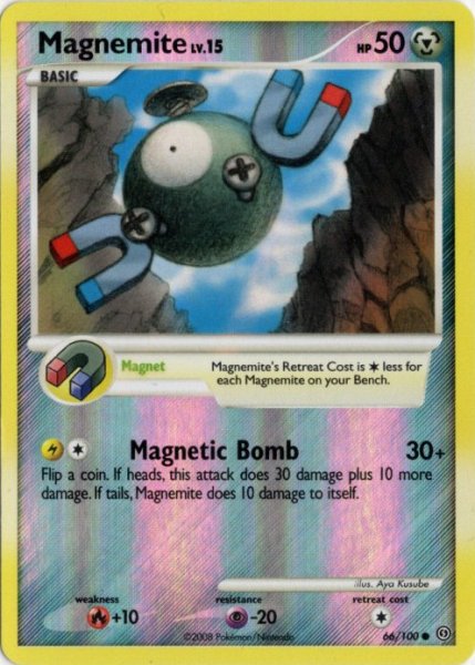 画像1: コイル　海外版 英語版　リバホロ　Magnemite - 66/100 - (1)