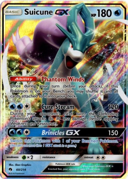 画像1: スイクンGX　海外版 英語版　Suicune GX - 60/214 - (1)