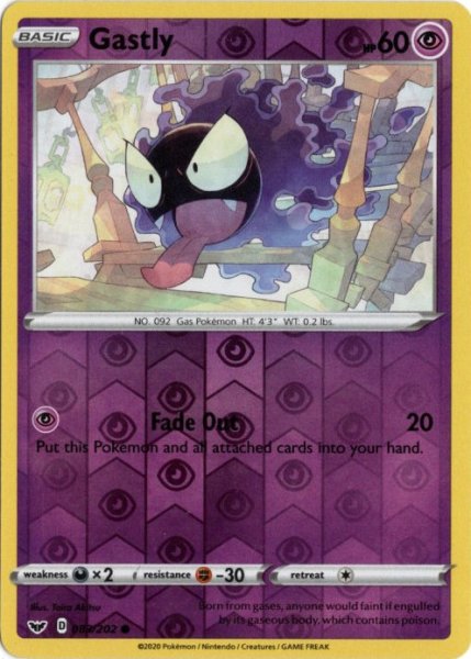 画像1: ゴース　海外版 英語版　リバホロ　Gastly - 083/202 - (1)