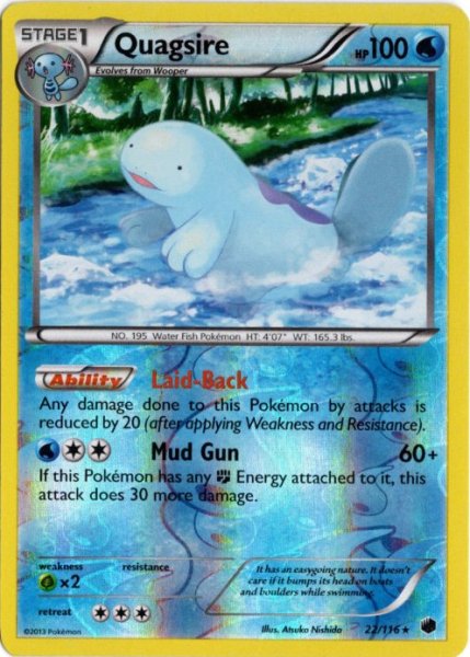 画像1: ヌオー　海外版 英語版　リバホロ　Quagsire - 22/116 - (1)