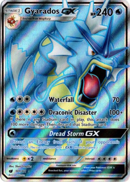 画像1: ギャラドスGX　SR　海外版 英語版　Gyarados GX - 101/111 - (1)