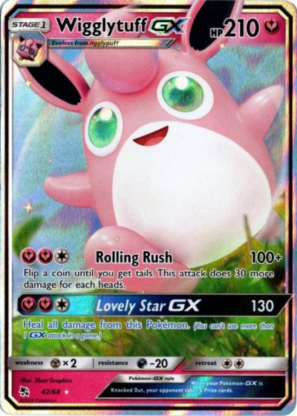 画像1: プクリンGX　海外版 英語版　Wigglytuff GX - 42/68 - (1)