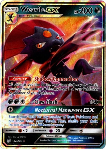 画像1: マニューラGX　海外版 英語版　Weavile GX - 132/236 - (1)