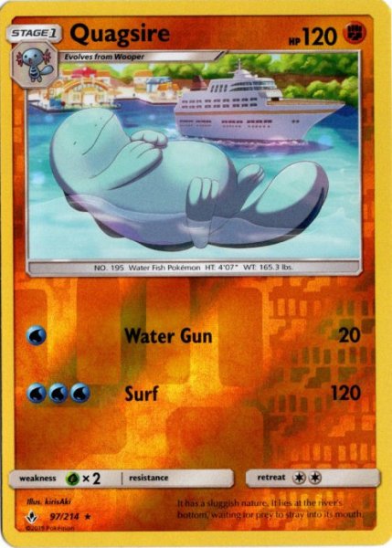 画像1: ヌオー　海外版 英語版　リバホロ　Quagsire - 97/214 - (1)