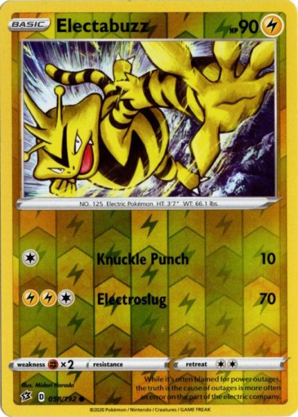 画像1: エレブー　海外版 英語版　リバホロ　Electabuzz - 058/192 - (1)