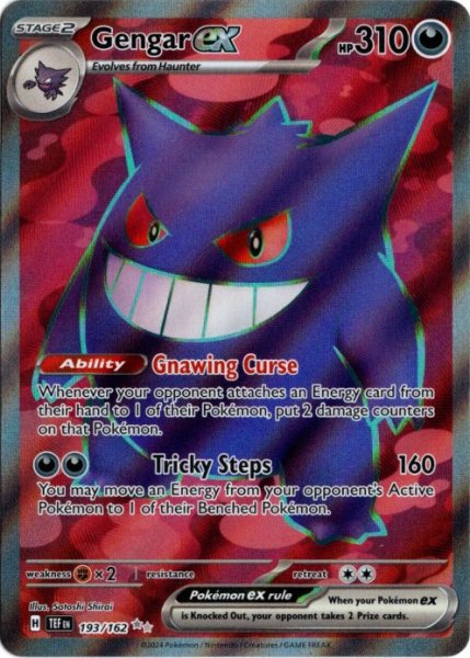 画像1: ゲンガーex　SR　海外版 英語版　Gengar ex - 193/162 - (1)