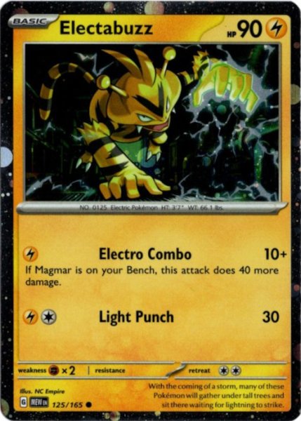 画像1: エレブー　海外版 英語版　ホロ プロモ　Electabuzz - 125/165 - (1)