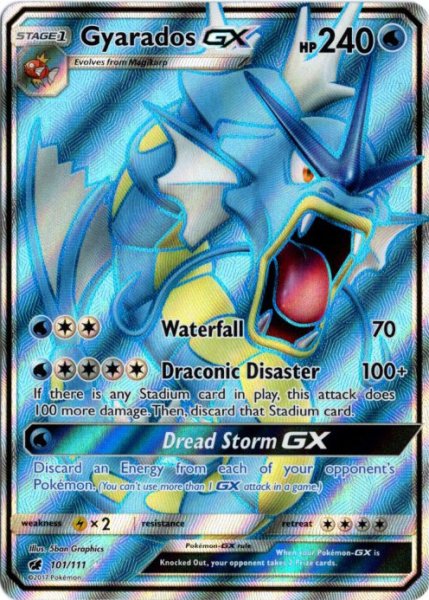 画像1: ギャラドスGX　SR　海外版 英語版　Gyarados GX - 101/111 - (1)