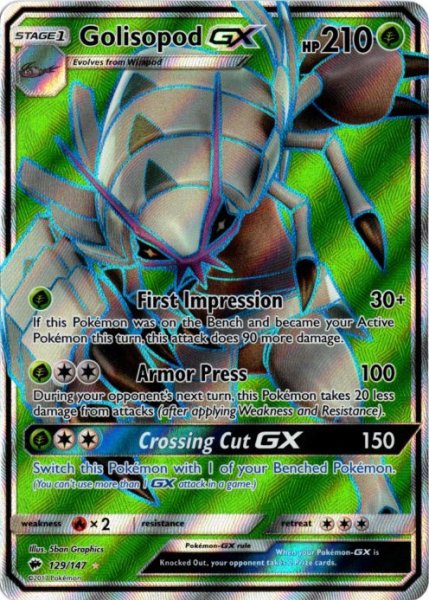 画像1: グソクムシャGX　SR　海外版 英語版　Golisopod GX - 129/147 - (1)