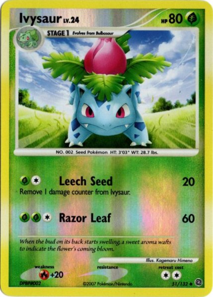 画像1: フシギソウ　海外版 英語版　リバホロ　Ivysaur - 51/132 - (1)