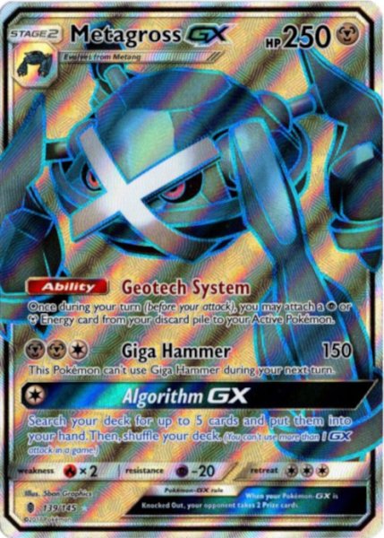 画像1: メタグロスGX　SR　海外版 英語版　Metagross GX - 139/145 - (1)