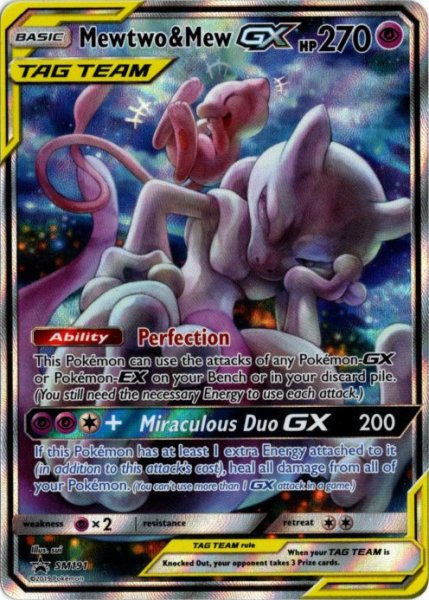 画像1: ミュウ&ミュウツーGX　SR SA　海外版 英語版　プロモ　Mewtwo & Mew GX - SM191 - (1)