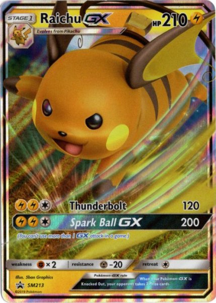 画像1: ライチュウGX　海外版 英語版　プロモ　Raichu GX - SM213 - (1)