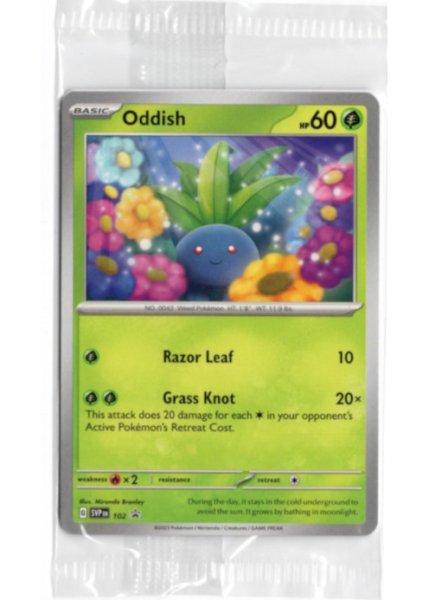 画像1: ナゾノクサ　海外版 英語版　プロモ　Oddish - SVP102 -　海外限定イラスト　未開封 (1)