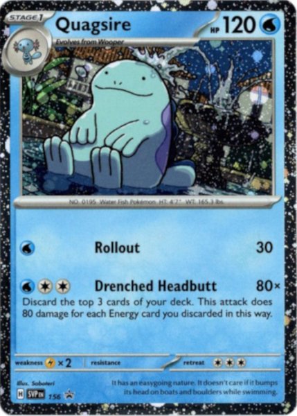 画像1: ヌオー　海外版 英語版　ホロ プロモ　Quagsire - SVP156 - (1)