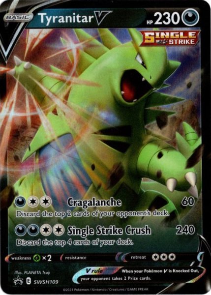 画像1: バンギラスV　海外版 英語版　プロモ　Tyranitar V - SWSH109 - (1)