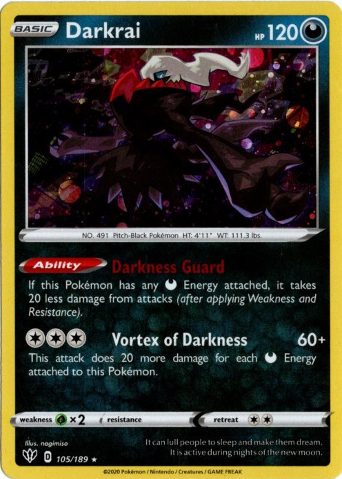 ダークライ 海外版 英語版 ホロ プロモ Darkrai - 105/189 -【Card Chicken】